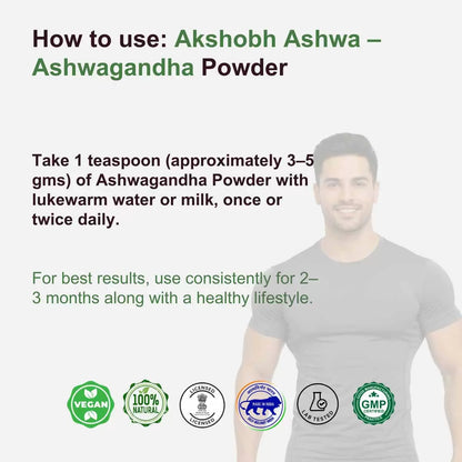 Akshobh Ashwa Ashawagandha Powder