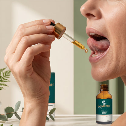 Akshobh Veda Full Spectrum Vijaya Oil(Oral Drops)(4500 MG) (Trial Pack)