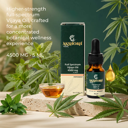 Akshobh Veda Full Spectrum Vijaya Oil(Oral Drops)(4500 MG) (Trial Pack)