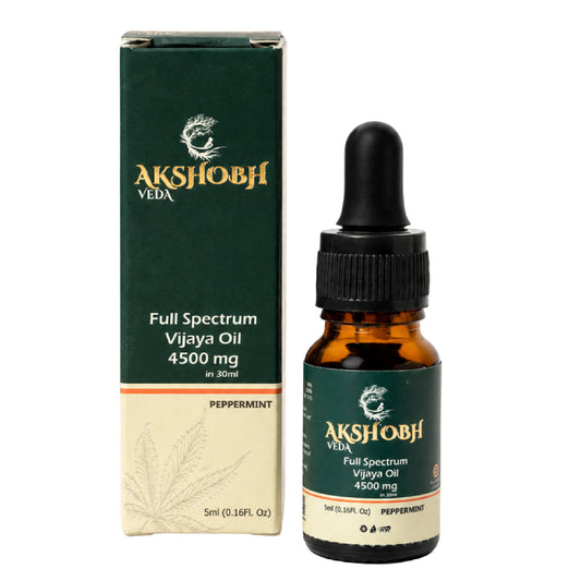 Akshobh Veda Full Spectrum Vijaya Oil(Oral Drops)(4500 MG) (Trial Pack)