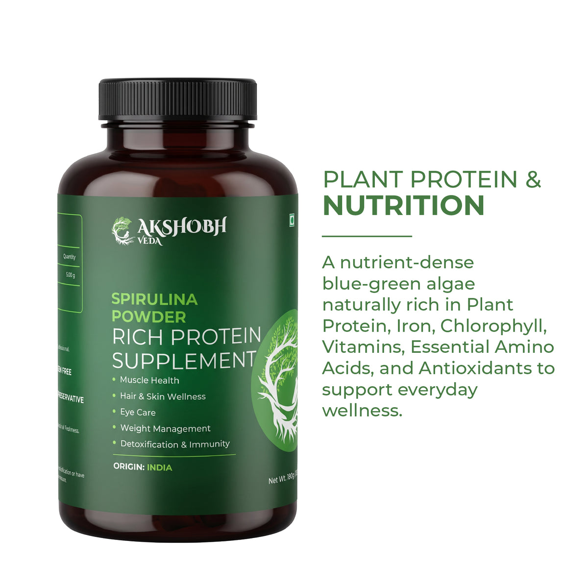 Akshobhveda Spirulina Powder