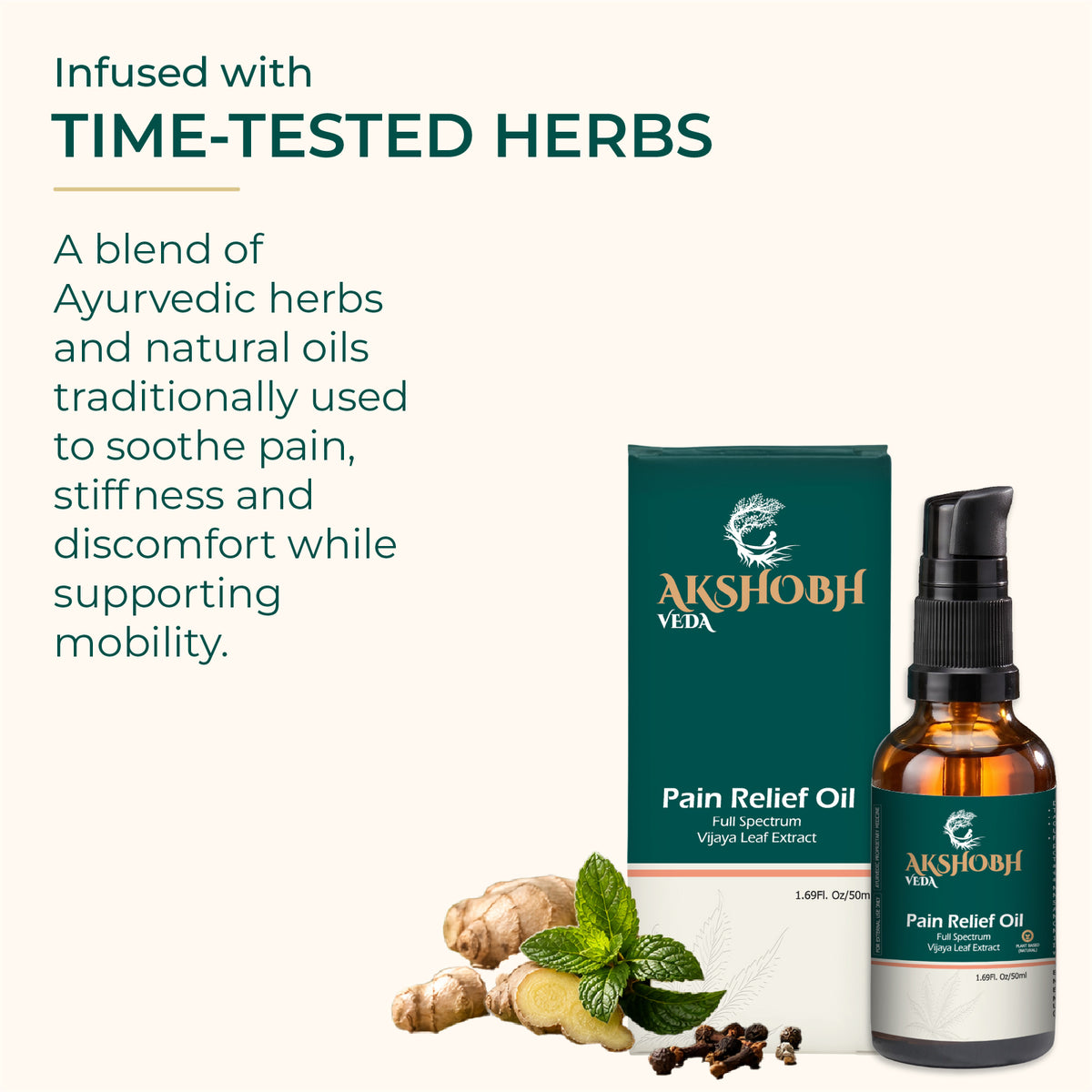 Akshobhveda Pain Relief Oil (6%) (Trial Pack)