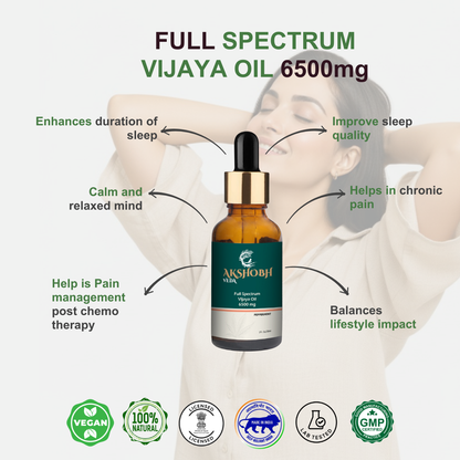 Full Spectrum Vijaya Oil(Oral Drops)(6500 MG)