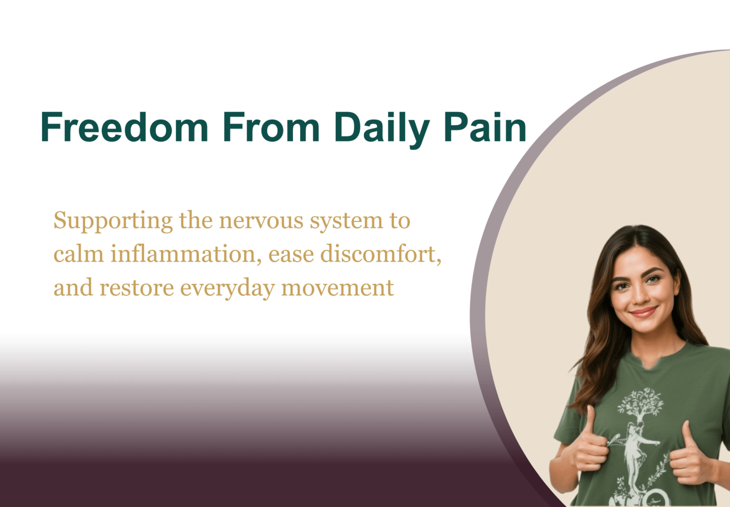 Natural pain relief support using Vijaya Oil for chronic discomfort and nervous system balance