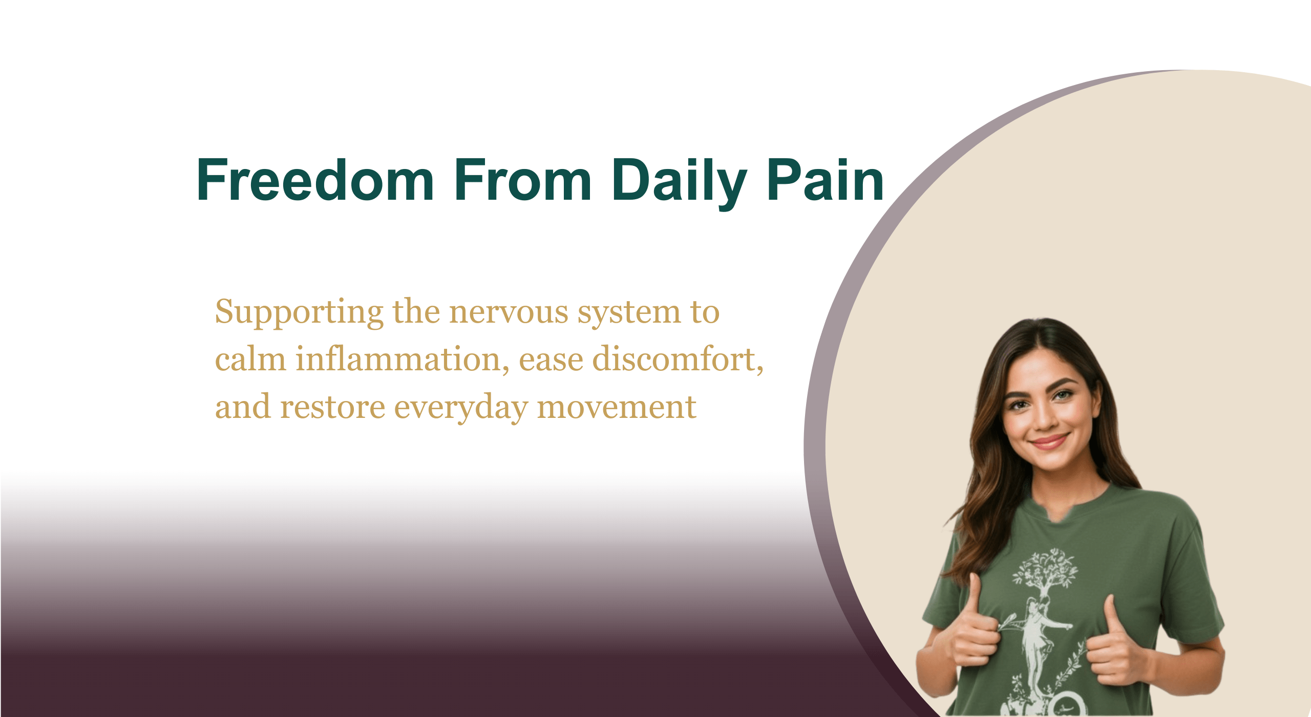 Natural pain relief support using Vijaya Oil for chronic discomfort and nervous system balance